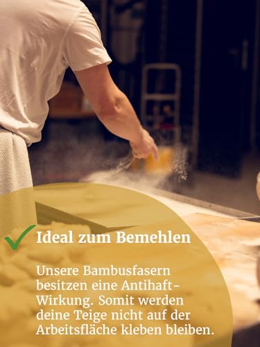 Bamboo fiber 1 kg - The perfect low carb flour for baking, dusting, flouring and rolling - carbohydrate-free