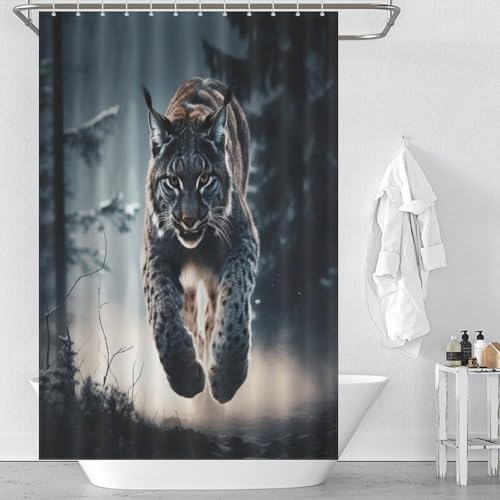 Rideau de douche imperméable en polyester pour baignoire salle de bain - 2