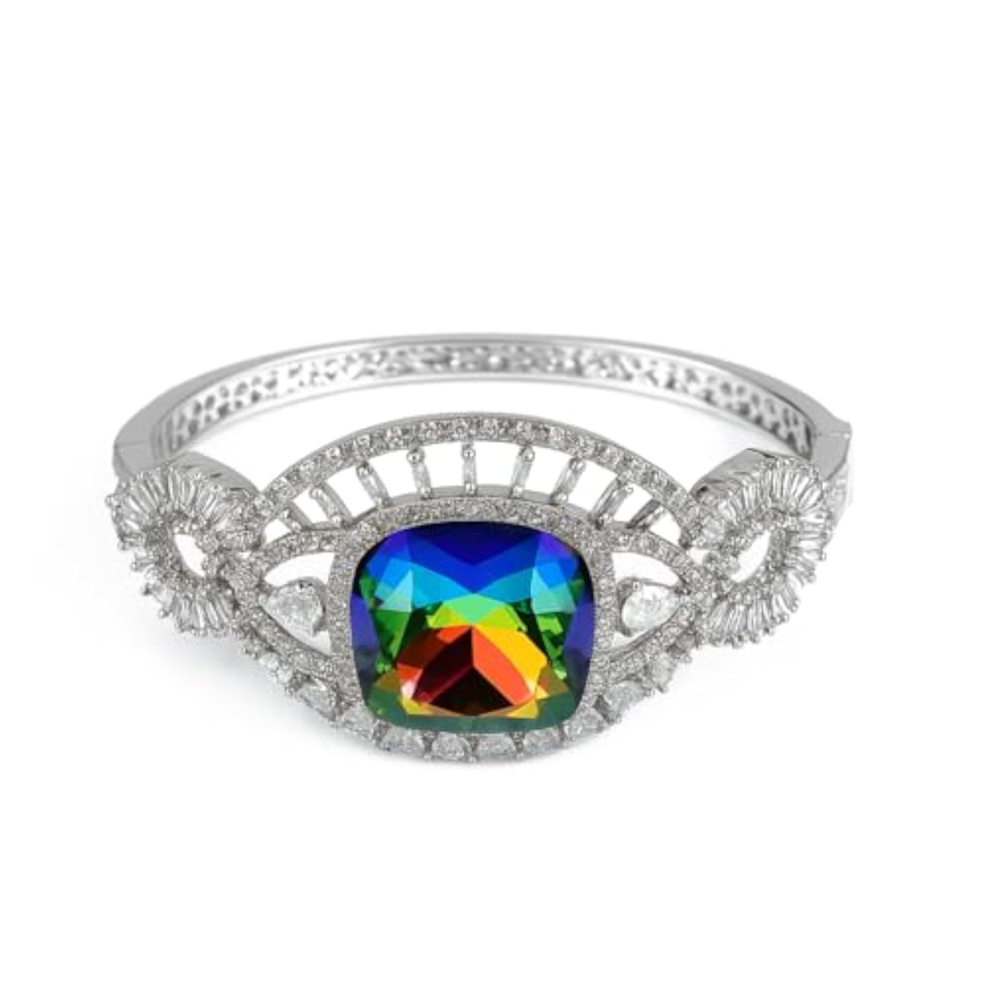 Women's Emerald Royale Gold Bracelet, Elegant Design