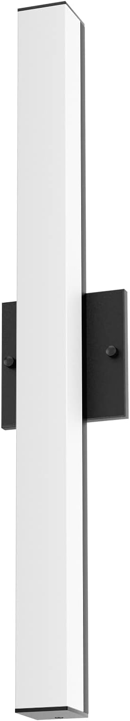 Tipace LED Modern Bathroom Vanity Lights Over Mirror Black 23.6in Vanity Lighting Fixtures for Bath Light fixtures（6000K）