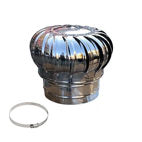 Wind Turbines Air Vents, Round Wall Vent Outlet Cover, Dome Ventilator, Vent Built-in Fly Screen Mesh, Wall Air Outlet, Round Soffit Air Vent, Internally Braced Wind Turbine (Size : 200mm)