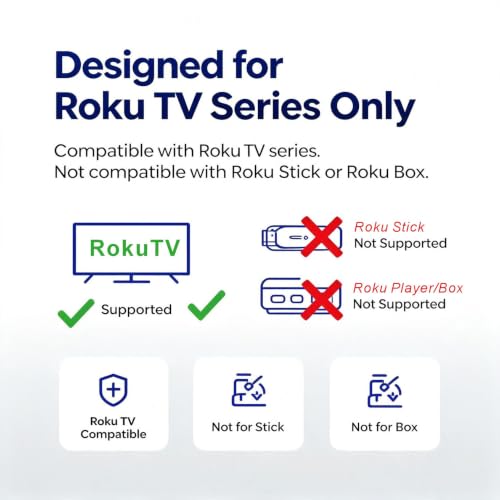 Image of B Brainice Replacement Remote Control for Roku TV