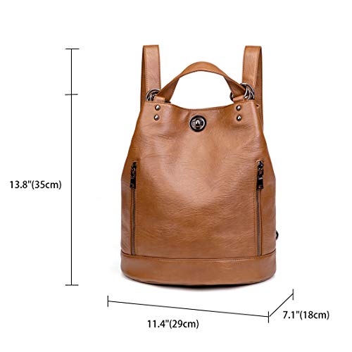 BUKESIYI Donna Borsa Zaino Ecopelle Zainetto Borse...