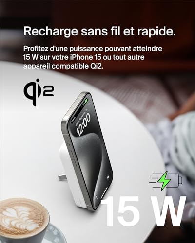 Batterie externe 10000 mAh MagSafe avec support - vue 9