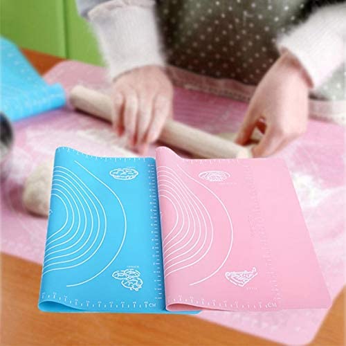 Ochtend ® Silicone Baking Sheet Roti Mat Measurements Reusable Non-Stick Kneading Dough Mat Bakery Measuring Mat Stretchable Fondant Rolling Mat Dough Mat for Kitchen Chapati Cake 4