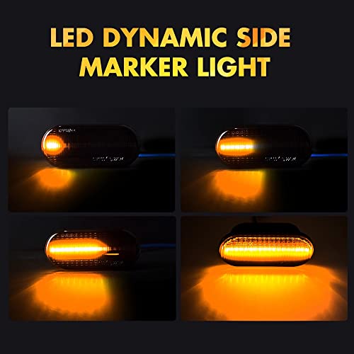Marcador lateral dinámico LED de diseño elegante para VW Beetle y Fox 4
