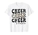 Cheer Mama Leopard Proud Cheerleading Mom Biggest Fan T-Shirt
