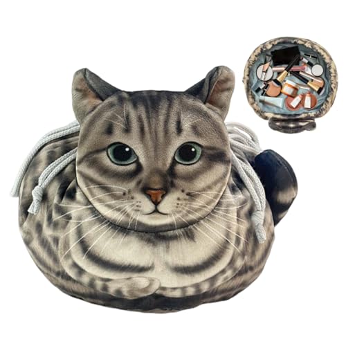 de Maquillaje para Gatos con cordón - Práctico Neceser VOR en Viajes | Organizador de Bolsas de Maquillaje Mujeres Adolescentes | de Almacenamiento de cosméticos para Camping de Vacaciones