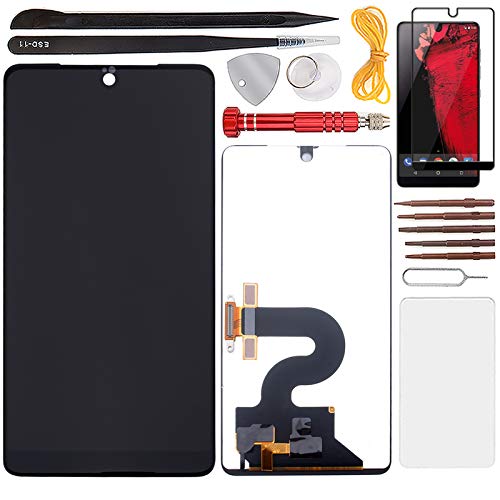 Black Friday Clearance LCD Replacement Assembly for Essential PH-1 2017 5.71" LCD Display Touch Screen Digitizer with 1 Piece Tempered Film and A Set of Tools-Black