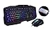Rii Gaming Keyboard and Mouse Combo,LED Rainbow Backlit USB Wired Computer Keyboard 104 Key,Spill-Resistant Design,Ergonomic Wrist Rest Keyboard Mouse Set for Windows PC Gamer. Black