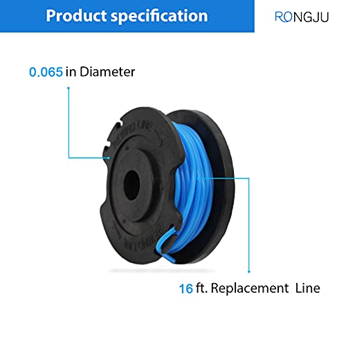 image for RONGJU 6 Pack Weed Eater Spool for Greenworks 21332 21342 24V 40V 80V 