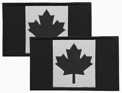 Canada Flag Patch Iron On Canadian Flag Patch - Iron On Embroidered Canada Country Patch, Small Size, Made In France Canada Flag Patches For Sale