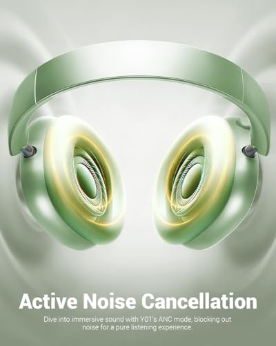 Wentronic Y01 Wireless Noise Canceling Headphones Bluetooth 5.3 Over Ear Headphones with Microphone - image 3