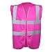 Tierisch-tolle Geschenke Mantrailing Hundesport Warnweste Sicherheitsweste mit Namen oder Text personalisiert (Motiv 8) Pink XXL