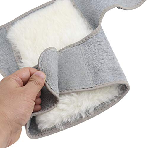 DOITOOL 2Pcs Aquecedores Joelho Polainas Luva de Lã Quente Térmica Joint Brace Suporte Joelho Brace