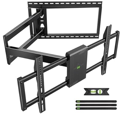 USX Mount Heavy Duty Long Arm TV Wall Mount for Most 42-95 inch tv 40 Inch Extension Full Motion TV Mount?Wall Mount Bracket with Swivel and Tilt, Up to 150lbs Fits 16” 18” 24” Stud VESA 800x400mm