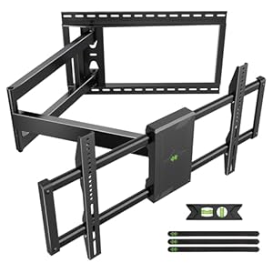 USX Mount Long Arm TV Wall Mount for Most 42-95 inch TV 40 Inch Extension Full Motion TV Mount，Pre-Assembled Wall Mount with Swivel and Tilt Up to 150lbs Fits 8″/12″/16″/24″ Studs VESA 800x400mm