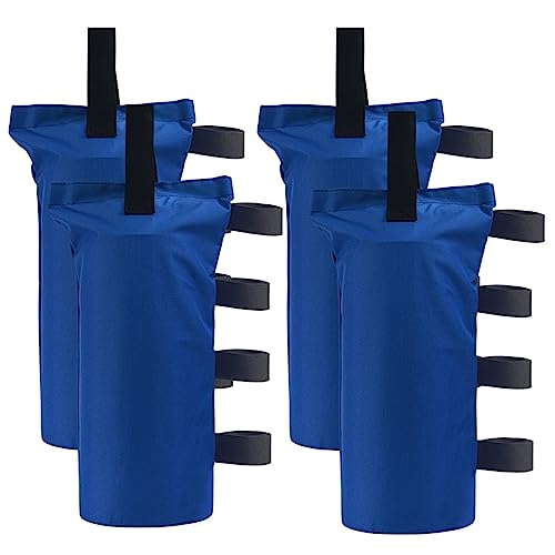 Heavy-Duty-Canopy-Weight-Bags150LBS-for-Pop-up-Canopy-Tent-Leg-Canopy-Weights-Sand-Bags-for-Instant-Outdoor-Sun-Shelter-CanopyPatio-UmbrellaSet-of-4-BlueWithout-Sand Heavy Duty Canopy Weight Bags150LBS for Pop up Canopy Tent Leg Canopy Weights Sand Bags for Instant Outdoor Sun Shelter CanopyPatio UmbrellaSet of 4 BlueWithout Sand