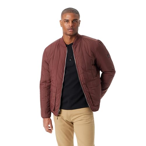 BASS OUTDOOR Men's Reversible Liner Bomber Jacket with Pocket on Both Sides Standard