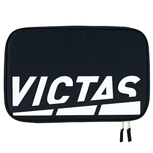 VICTAS PLAY Table Tennis Racket Case Play Logo Racquet Case PLAY LOGO RACKETCASE 672101 WT (White)