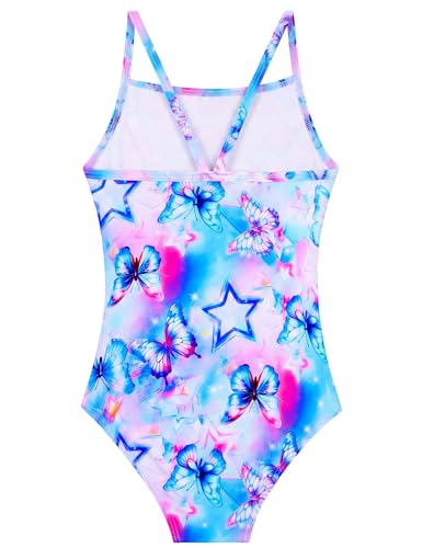 Image of Girls Swimsuits One-Piece Bathing Suits Multicolor Kids Sport Summer Beach Swimwear for 2-10 Years Old