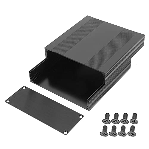 Electrical Boxes Aluminum Project Junction Waterproof Box, Circuit Board Metal Box Black Aluminum Printed Circuit Board Box Split Type DIY Electronic Project Enclosure