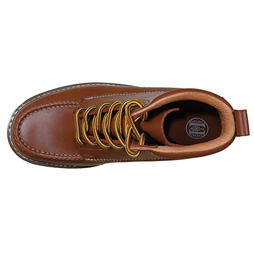 Work Boots for Men, 6" & 8" SureTrack Soft Toe Slip Resistant Moc Toe Mens Work Boots 84994/869943