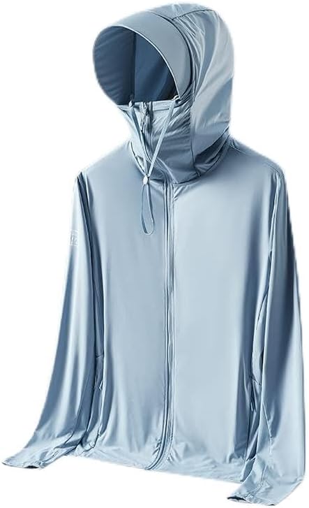 Lightweight Sun Protection Clothing for Men and Women, UPF 50+ Sun Protective Jacket Hoodie Long Sleeve UV Shirts