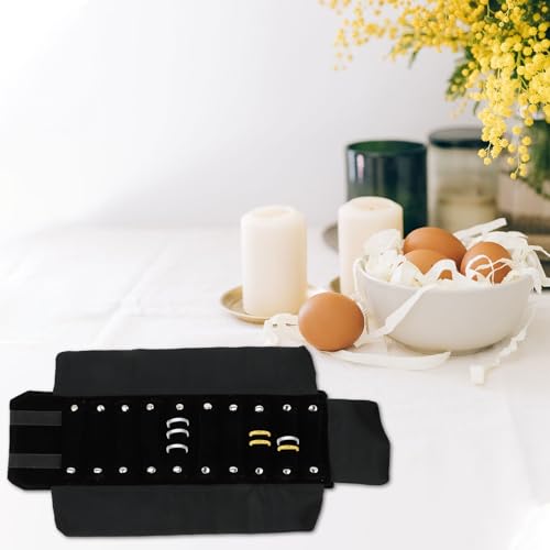 Bolsa de rollo joyas de viaje antienredos HEMOTON para maletas compactas 8
