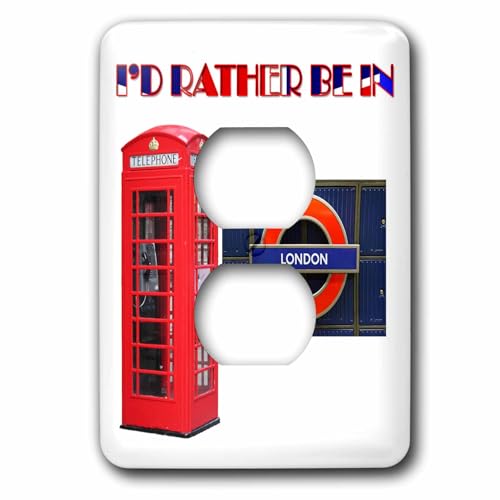 Id rather be in London cache prise 2 ouvertures pour masquer mur usé