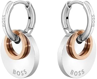 BOSS Jewelry Women's MEDALLION Collection Hoop Earrings - 1580231