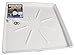Camco Drain Pan w/PVC Fitting 32" OD x 30", Collects Water Leakage from Underneath Washing Machine and Prevents Floor Damage-White (20752), 30" x 32"
