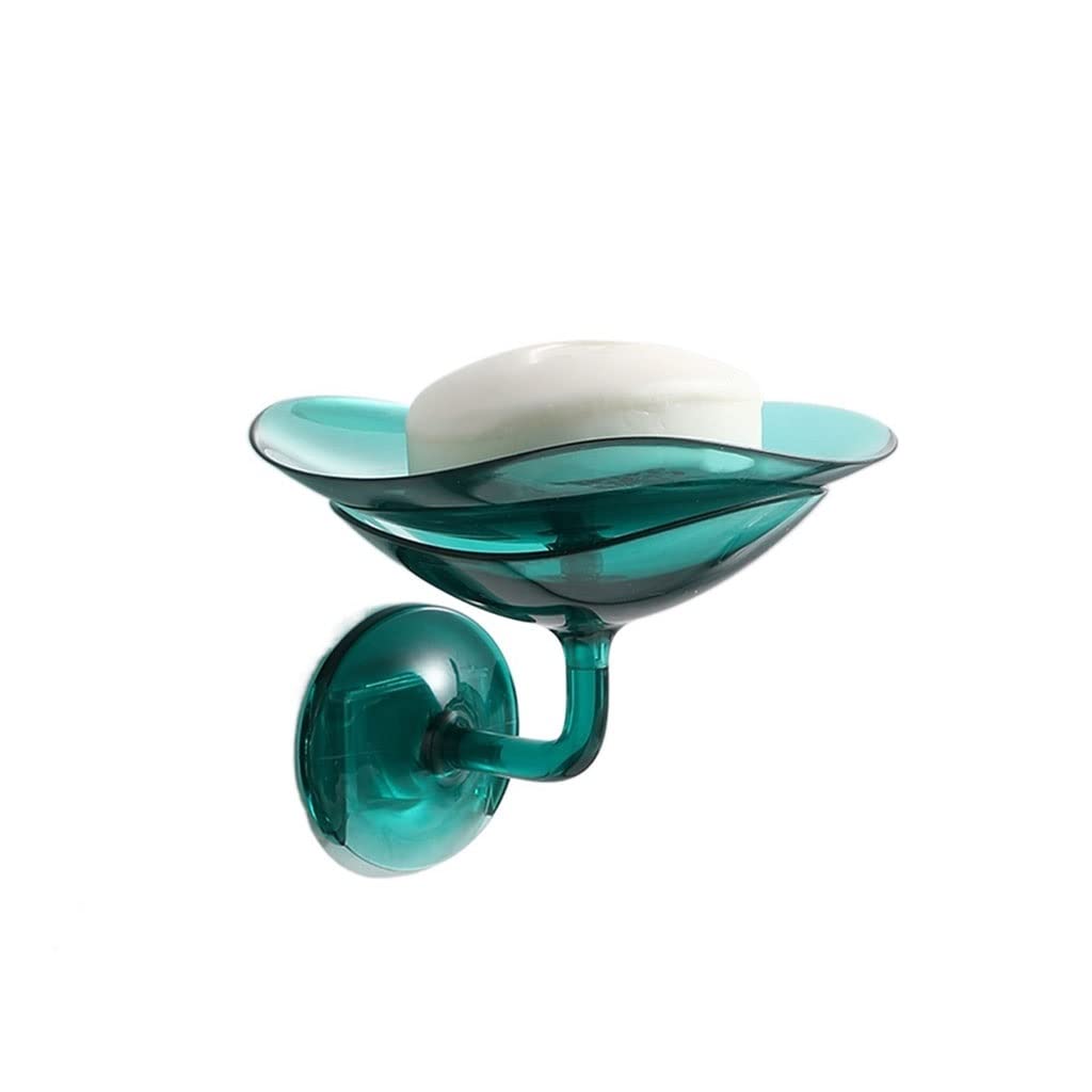 Soap Dish Drainage Soap Dish Wall-mounted Drain-free Punch-free Soap Box Household Washbasin Bathroom Transparent Soap Storage Box Soap Box