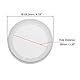 sourcing map Lautsprecher Gitter Abdeckung 3 Zoll 106.5mm Masche Dekorativ Kreis Subwoofer Schutz Weiß