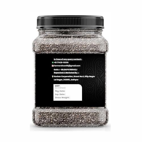 Image of Chia Seeds for Weight Management Rich in Calcium, Protein & Fibre (1000 GM)