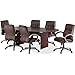 Lorell LLR87272 Oval Conference Table, Top and Base, 72