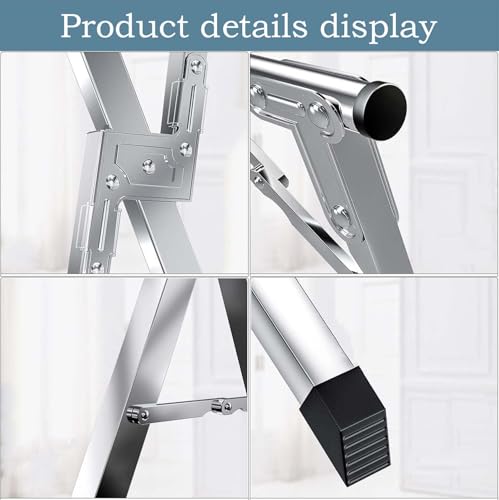 Étendoir à linge pliable en acier inoxydable durable et stable - 6