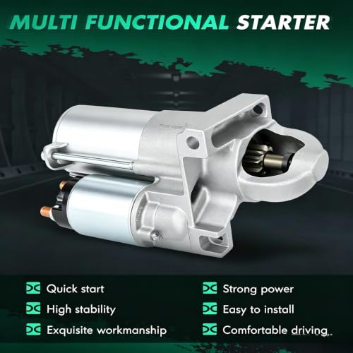 Image of SCITOO Starter Motor 6785 for Buick Lucerne 2009-2011 3.9L for Chevrolet for Chevy Equinox 2006 3.4L Impala 2006-2011 Monte Carlo 2006-2007 3.5L for Pontiac 3.4L 1.4kW /12 Volt CCW 13-Tooth Pinion