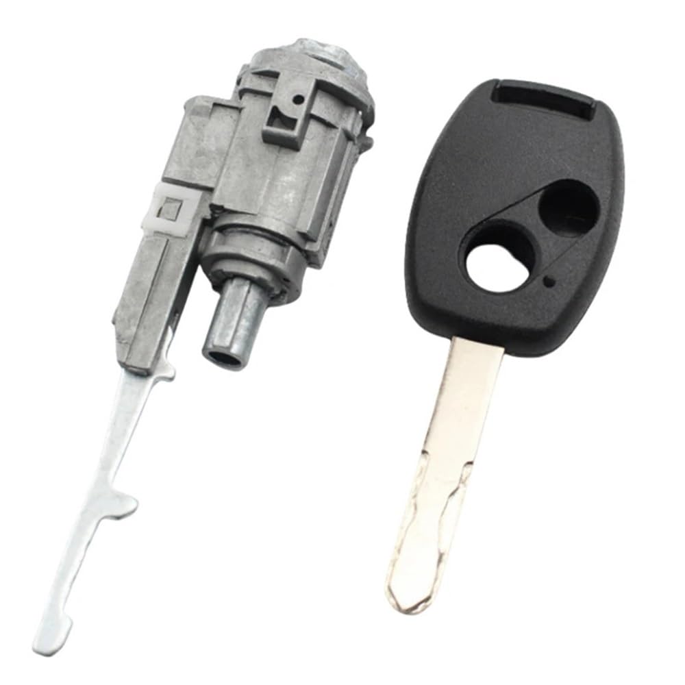 Zhjlut One Color Car Lock Cylinder Compatible With Accord For Fit For Crv 2003-2011 Car Ignition Lock Cylinder Barrel Auto Lock Cylinder With 1Pcs Key(2Button)
