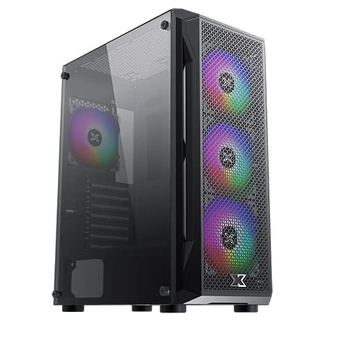 Gaming PC NANOTECH, Intel i7-11700F, 16GB DDR4, Nvidia GTX 1050 Ti, 500GB NVME M.2 SSD + 1TB HDD Windows 10 pro, RGB Gaming Computer PC (i7-11700F, GTX 1050 Ti) S5 GTX 1050 Ti i7-11700F