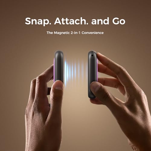 OCOOPA Magnetic Rechargeable Hand Warmers 2 Pack, Card-Style Electric AI Hand Warmers 5000mAh, Pocket Portable Hands Heater, UL Certified, for Men... - Image 4