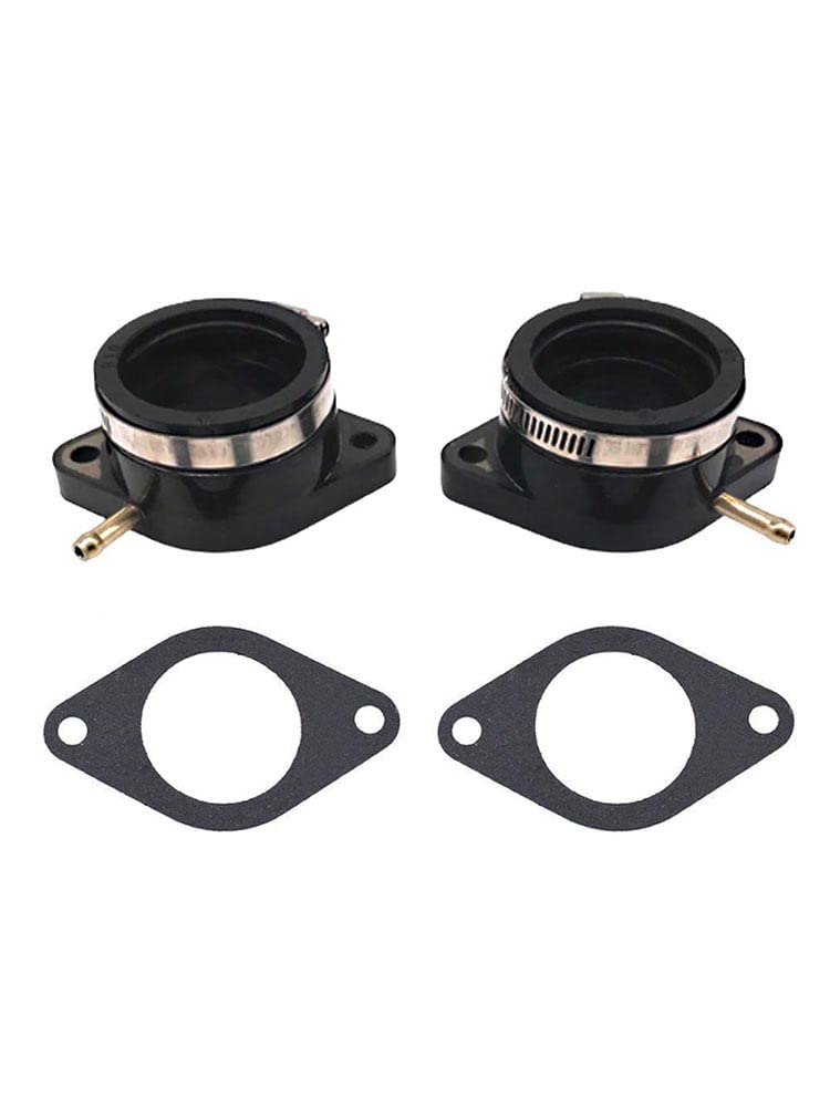 Baceyong Collettore di aspirazione carburatore moto 2A2-13586-00-00 Compatibile con Yamaha XS400 1977-1981 Maxim 1982 XS400-2 1978-1979 XS400R Seca 1982 18-6110