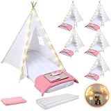 Windyun 6 Pack Kids Teepee Tent for Slumber Party...