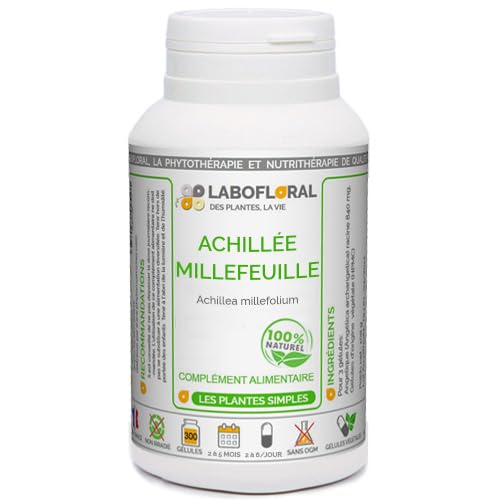 Achillée Millefeuille Labofloral 300 gélules dosées à 200 mg - Complément alimentaire - Digestion, respiration - Fabriqué en France