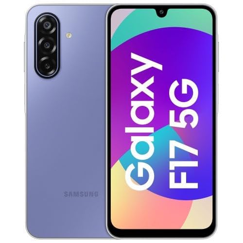 Image of Samsung Galaxy F17 (Violet Pop, 6GB RAM, 128GB Storage)| 6.7 inch FHD+ Super AMOLED Display | Exynos 1330 Processor | 50MP OIS Triple | 13MP Front Camera | 5000mAh | 25W Fast Charging | IP54 Rating