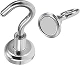 Material der Hohen Qualität: Der Magnethaken ist aus hochwertigem Material, die Force ist permanent, die Lebensdauer ist lang, und das Gebrauchsmuster ist nicht leicht zu brechen. Es ist das stärkste magnetische Material der Welt.Diese optisch ansprechenden Haken sind sowohl poliert als auch vernickelt, zum Vermeiden von Verfärbungen.