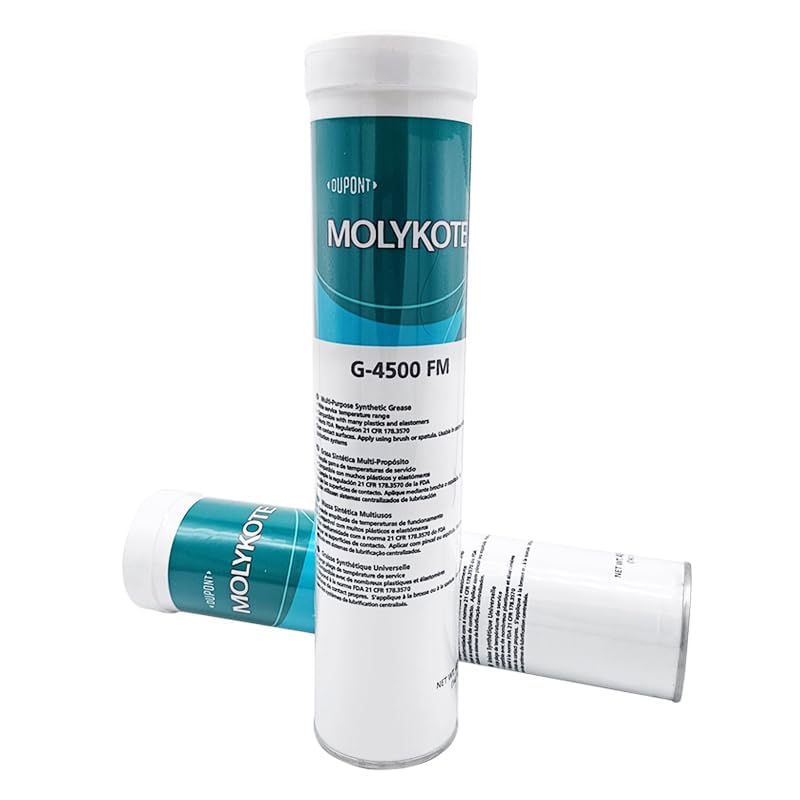 Molykote G-4500 FM 400g Grasso sintetico multiuso grado alimentare bianco per cuscinetti ingranaggi macchinari alimentari contatto alimentare occasionale consistenza leggera PTFE