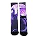 VAFZASC Women's Socks Non Slip Fashion Mid Calf Dress Socks Compatible with Purple Fly Dragon, Outdoor Cycling Decor for All Seasons