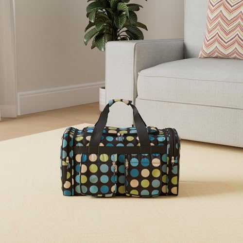 Image of Rockland 19 inch Polyester Duffel Bag, Multi Blue Dot