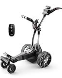 NAVEE Birdie 3, Chariot de Golf Électrique Télécommandé, App Contrôle, Autonomie 36 Trous, Mode Assistance Smart Boost, Double Moteur 240W*2, Pliage 0,15m³, 4+1 Roues Tout Terrain, Écran HD LED